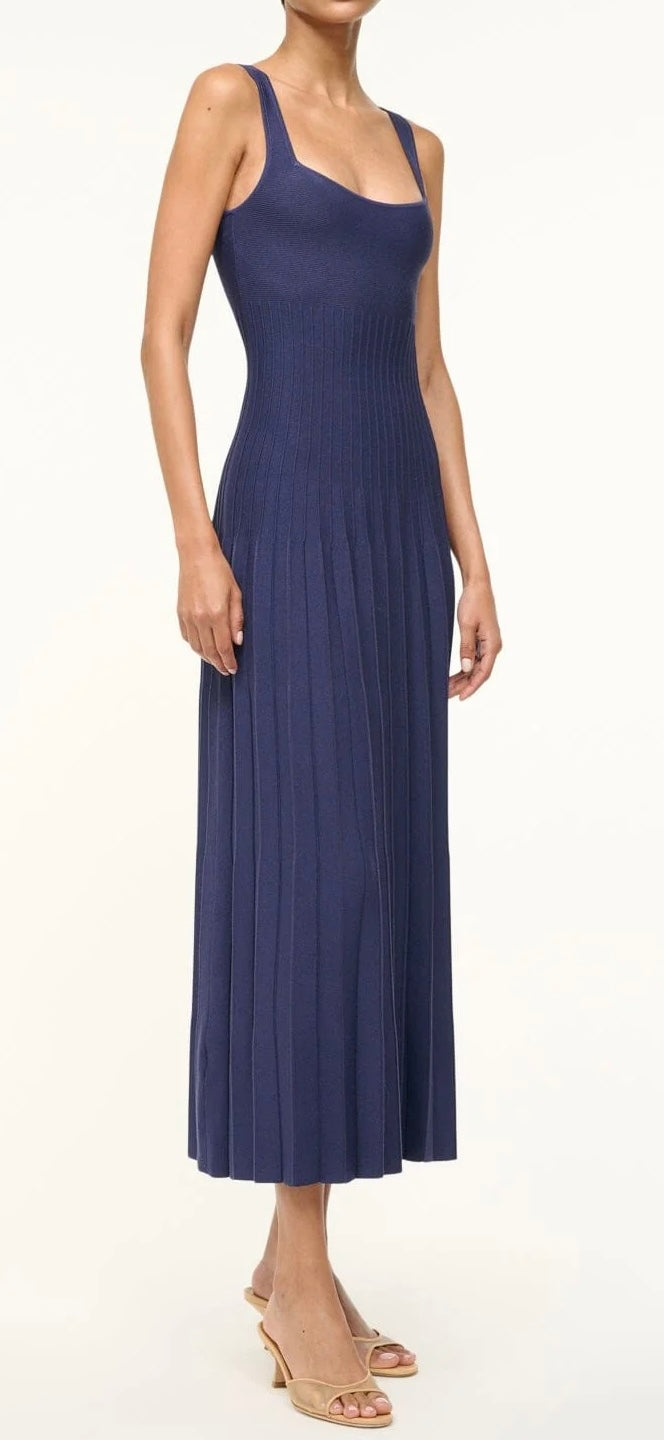 Staud - Navy Ellison Dress