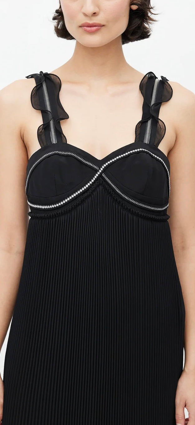 3.1 Philip Lim - Pleated Ruffle Midi Dress