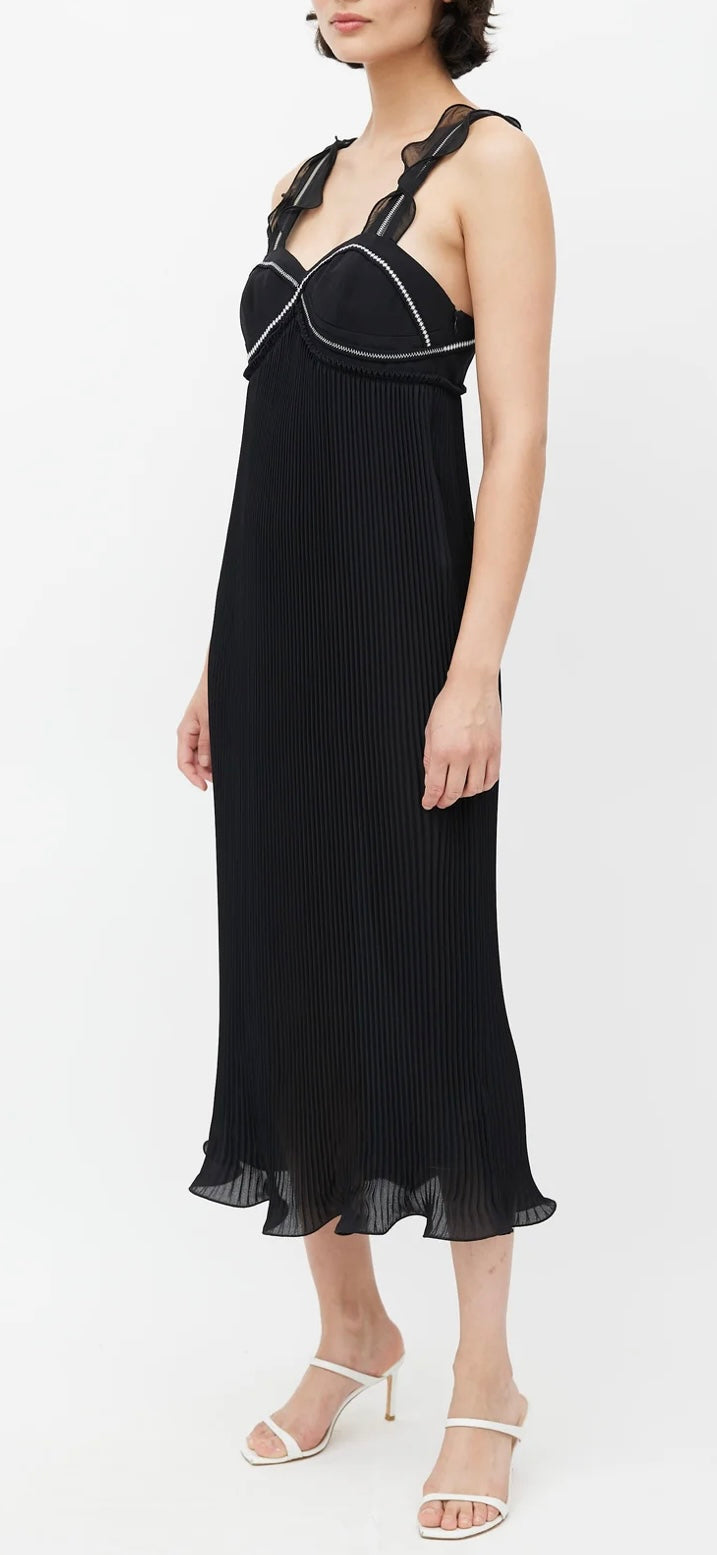 3.1 Philip Lim - Pleated Ruffle Midi Dress