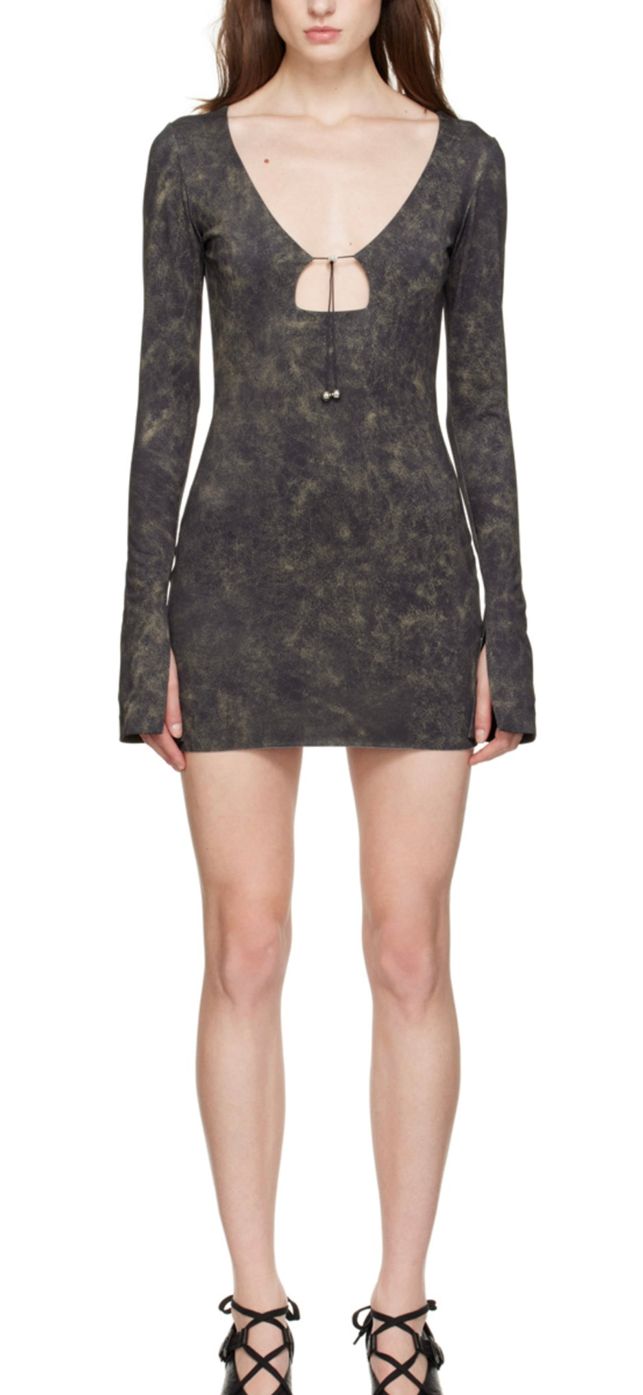 16Arlington - Black Solaria Mini Dress