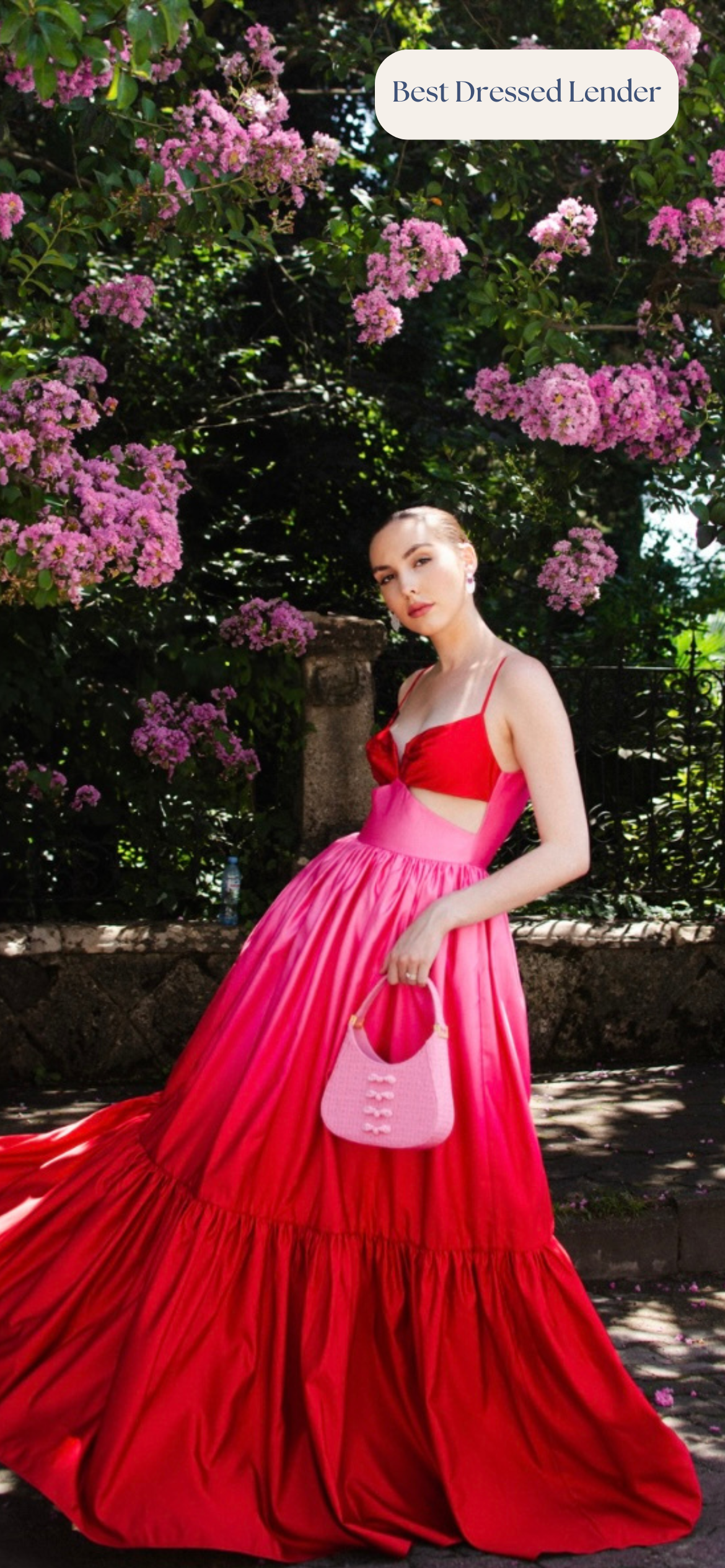 Sau Lee - Nova Gown (Pink Ombre)
