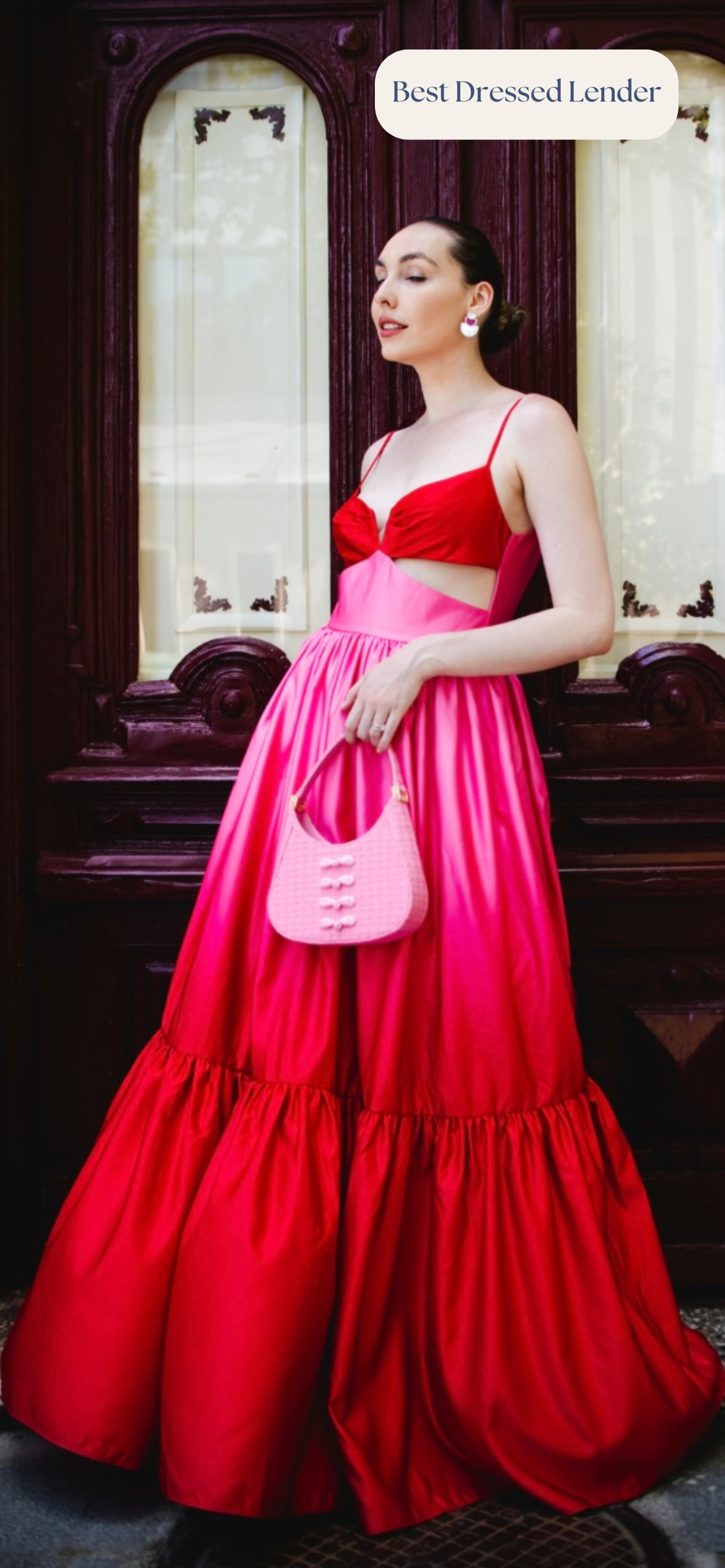 Sau Lee - Nova Gown (Pink Ombre)