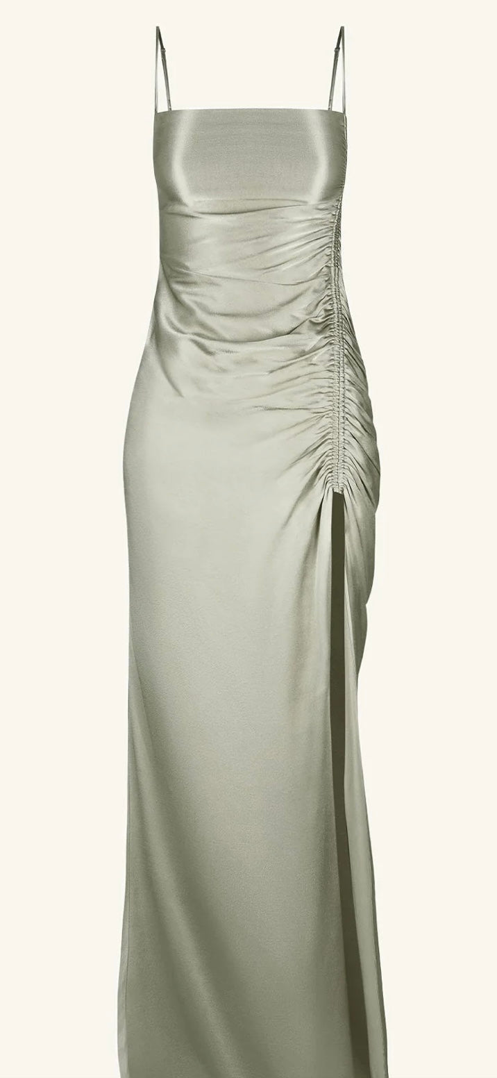 Shona Joy - La Lune Ruched Maxi Dress (Sage)