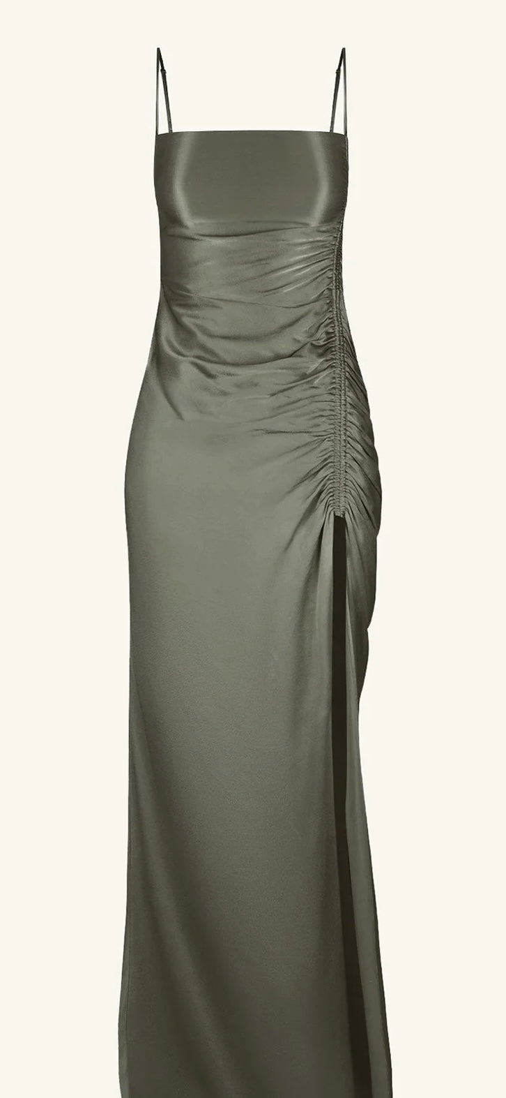 Shona Joy - La Lune Ruched Maxi Dress (Olive)