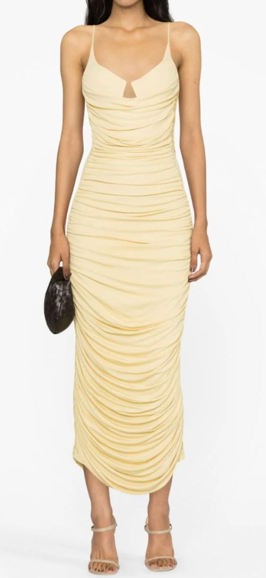 Paris Georgia - Yellow Sylvie Midi Dress