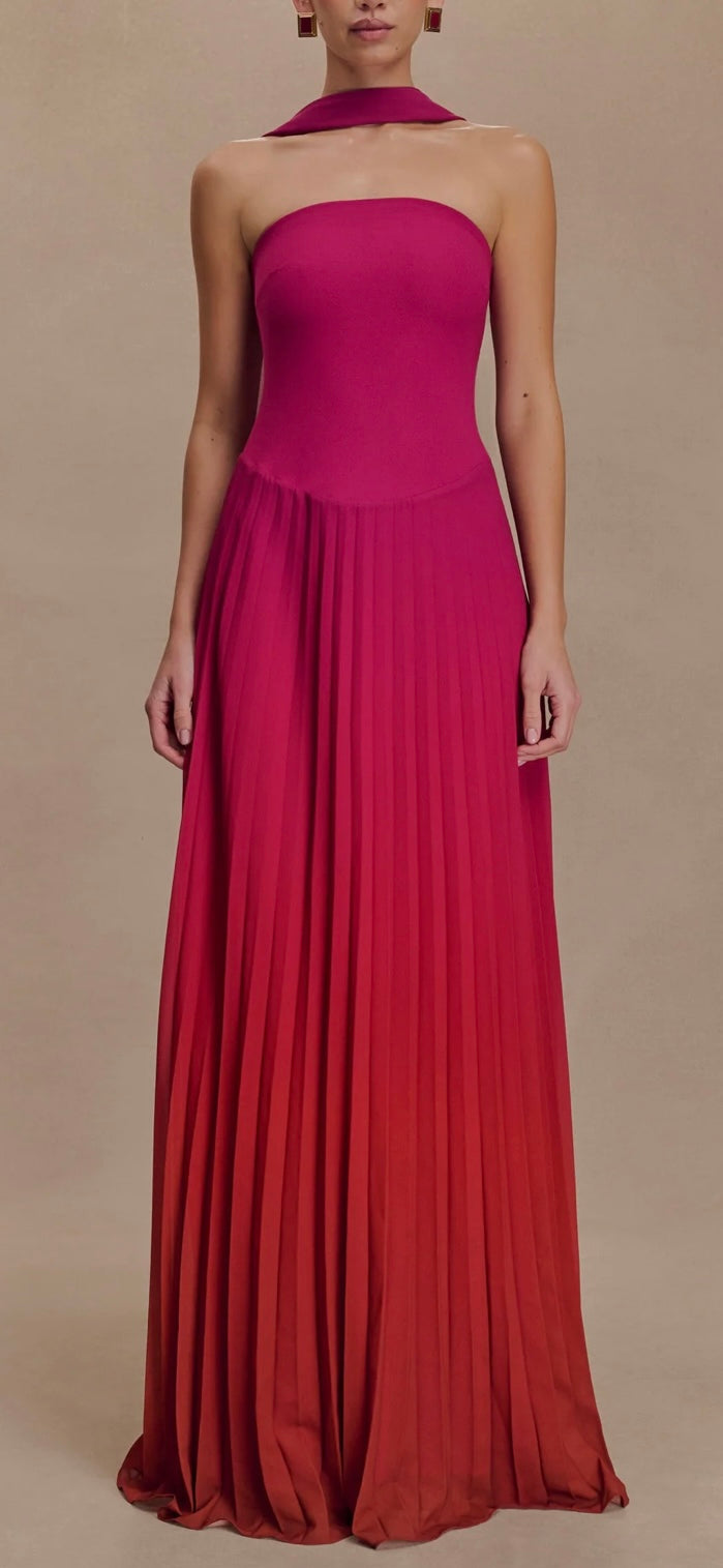 Meshki - Caira Chiffon Scarf Maxi Dress