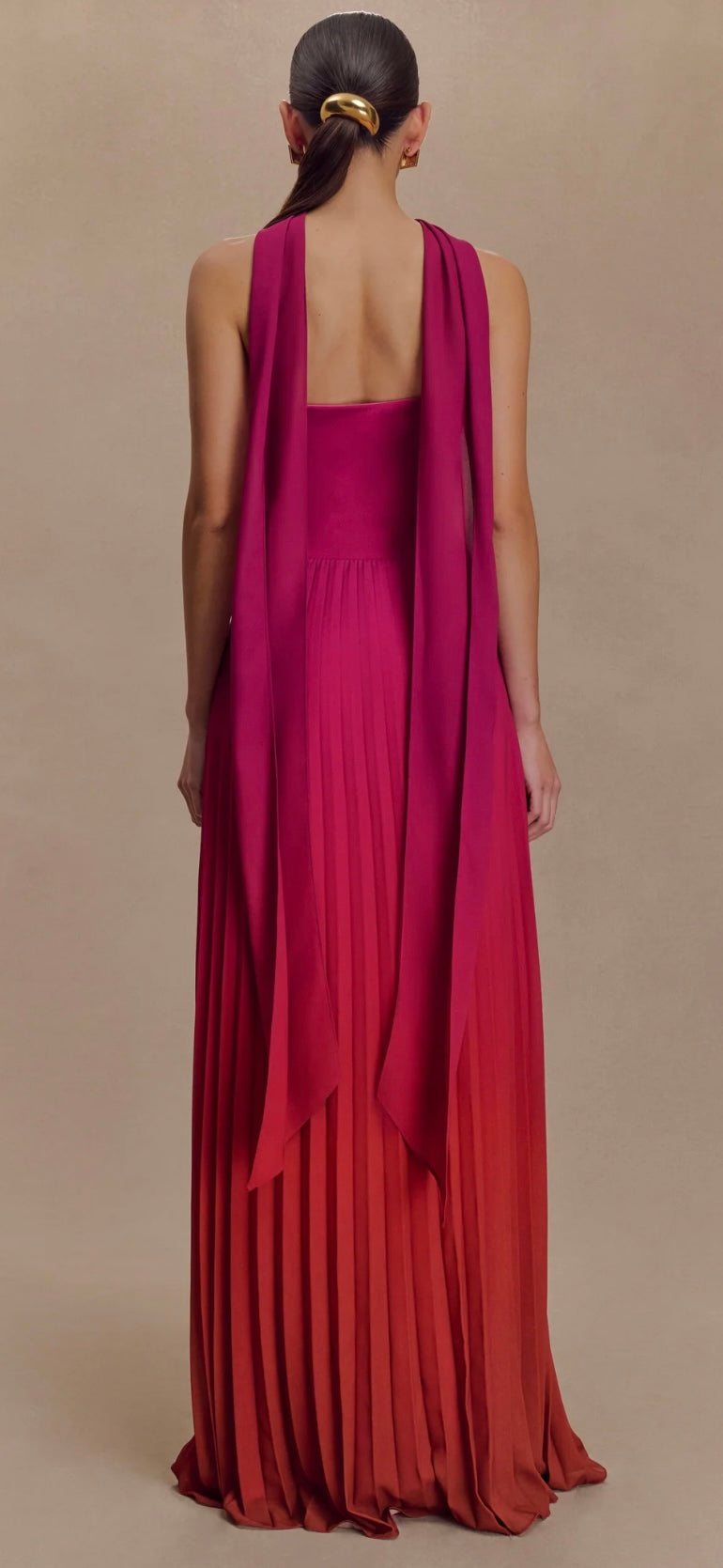 Meshki - Caira Chiffon Scarf Maxi Dress