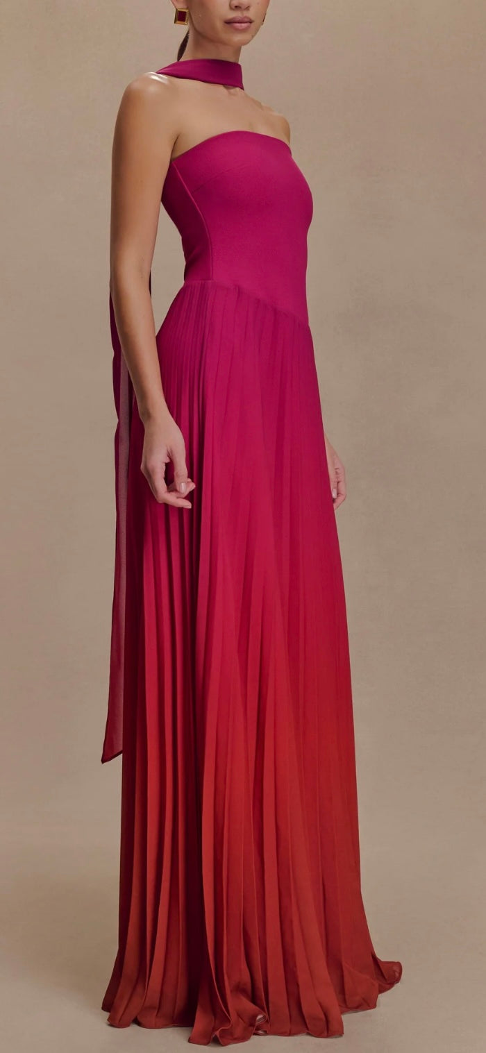 Meshki - Caira Chiffon Scarf Maxi Dress