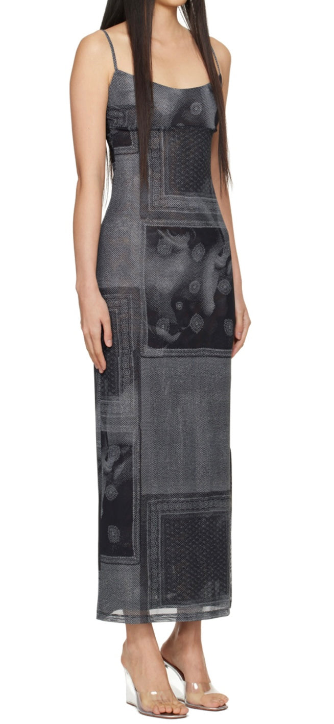 Miaou - Black & White Thais Maxi Dress