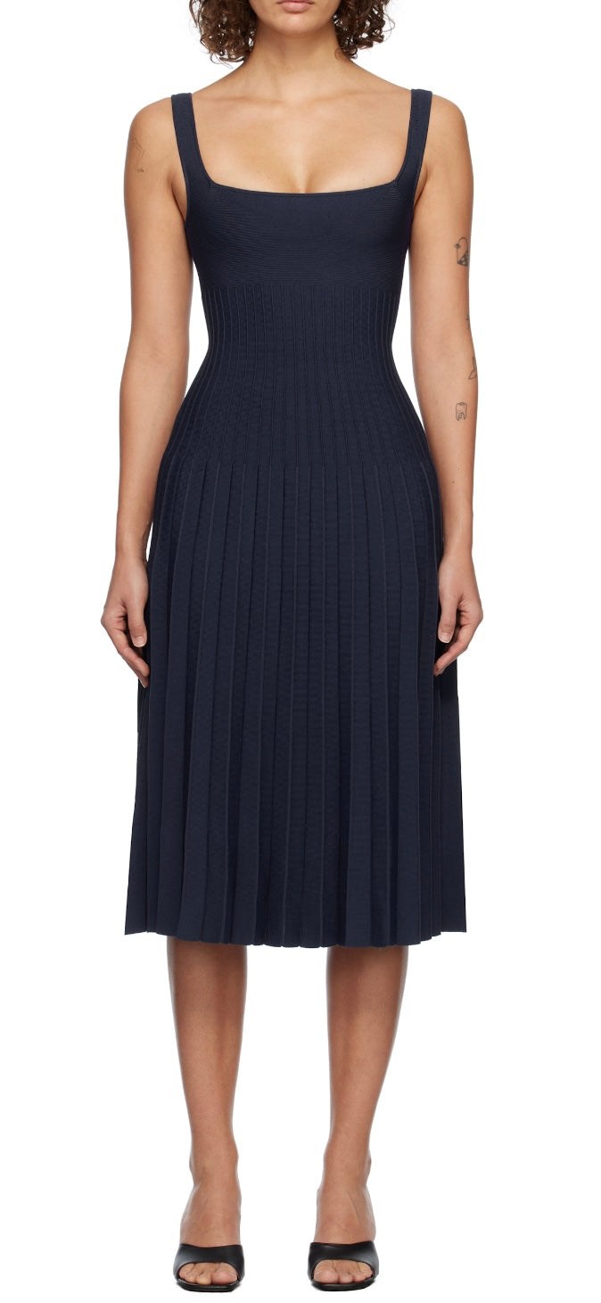 Staud - Navy Ellison Dress