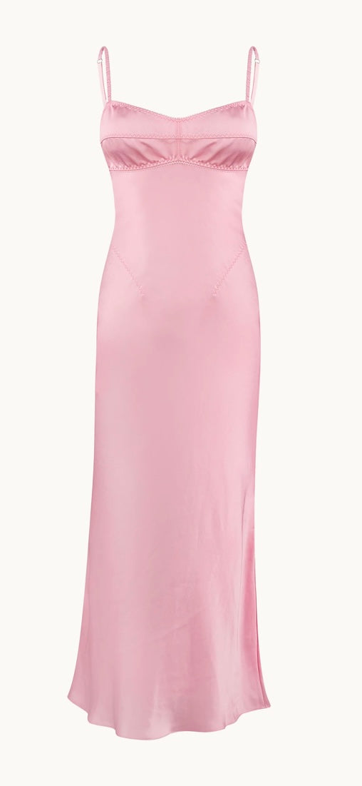 Anna October - Pink Waterlily Midi Dress